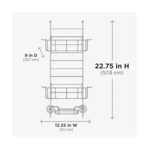 Estante para la ducha Zenith Products E7803STBB para_6