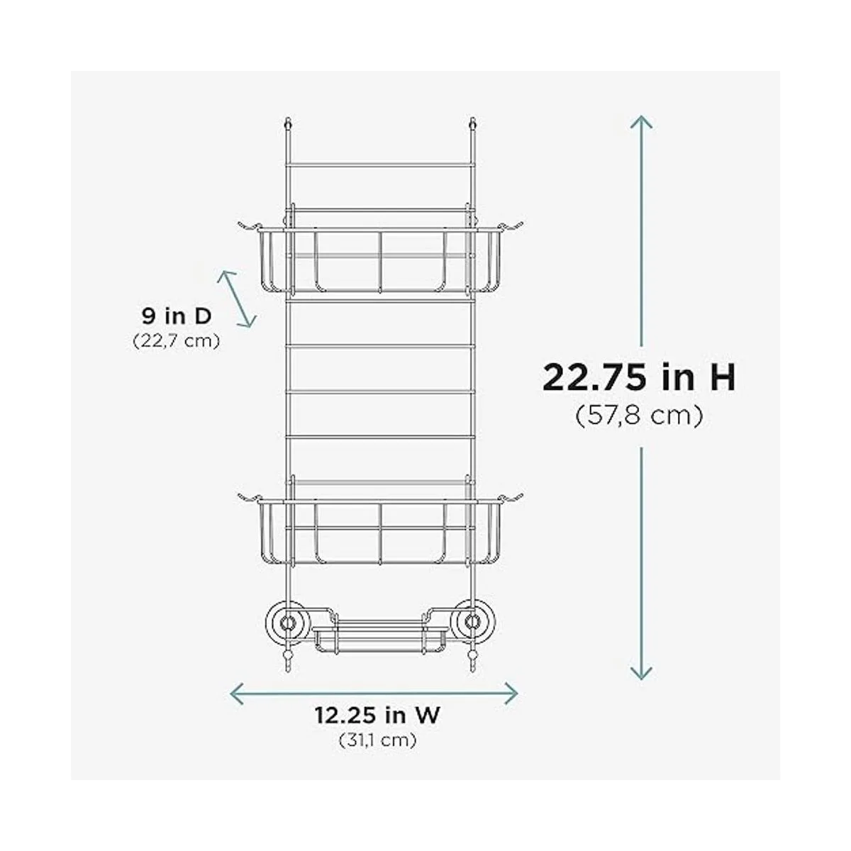 Estante para la ducha Zenith Products E7803STBB para_6