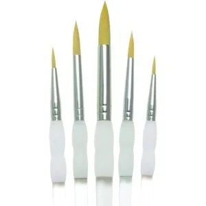 Royal Brush Soft Grip Juego de 5 pinceles redondos de_1