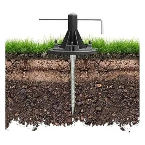 GAMA SONIC GS3 EZ Kit de anclaje a tierra para postes de_2