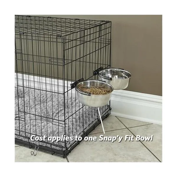 Midwest Homes for Pets Snapy Fit Cuenco de acero_4