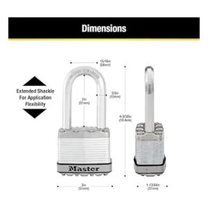 Master Lock M5XDLH Magnum Candado resistente con llave 1_6