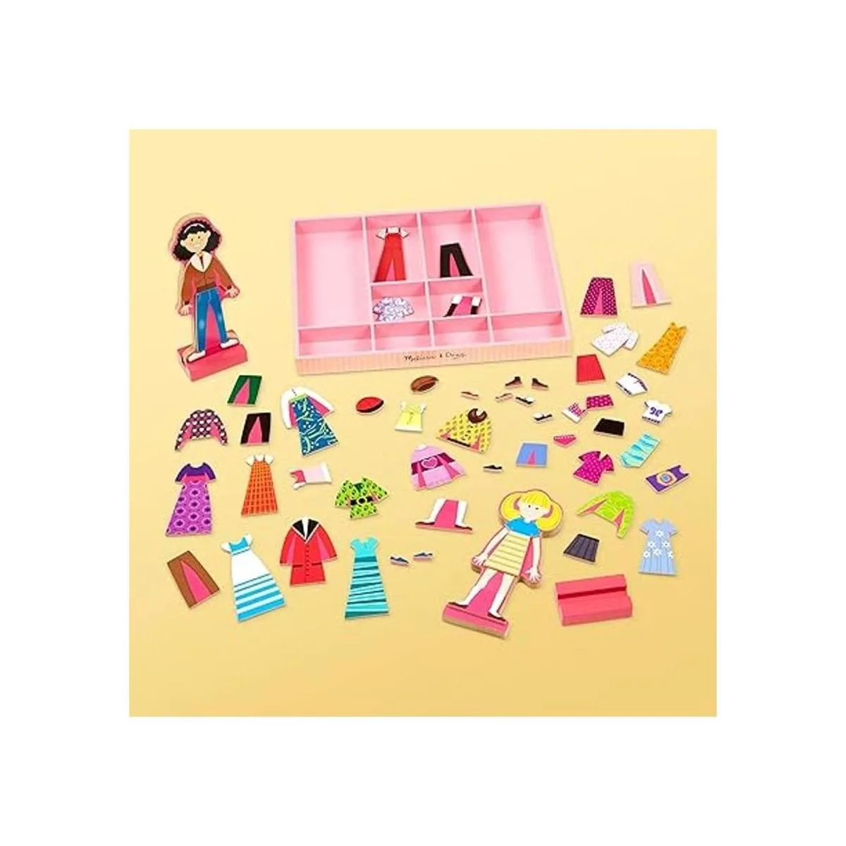 Melissa Doug Abby and Emma Deluxe Magnetic Wooden_5