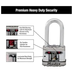 Master Lock M5XDLH Magnum Candado resistente con llave 1_5