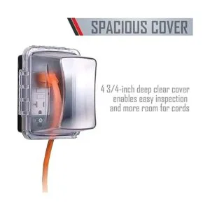 Protector impermeable para tomacorriente exterior 4 38_3
