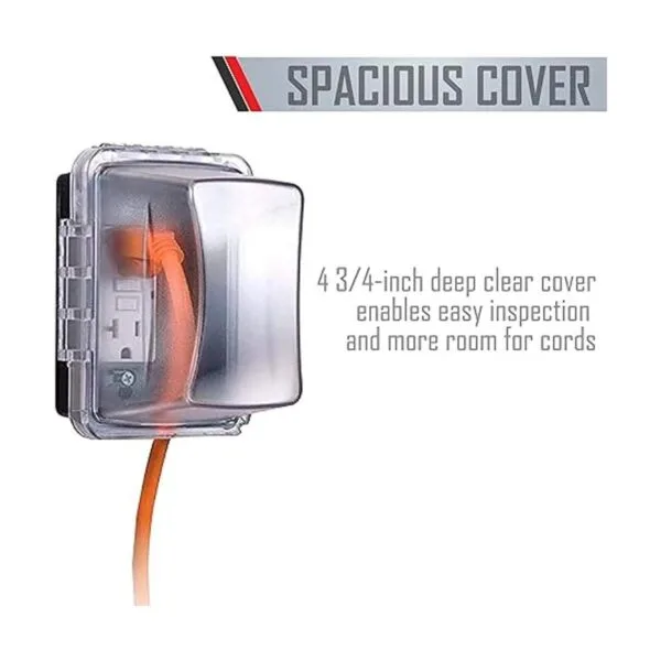Protector impermeable para tomacorriente exterior 4 38_3