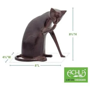 Achla Designs CAT05 Escultura de estatua de gato para_3