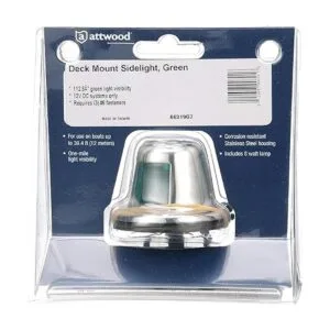 Attwood Lámpara lateral para montaje en cubierta de acero_4