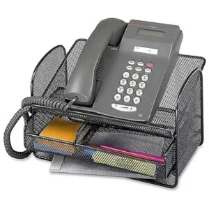 Safco Products 2160BL Soporte de teléfono de malla de ónix_3