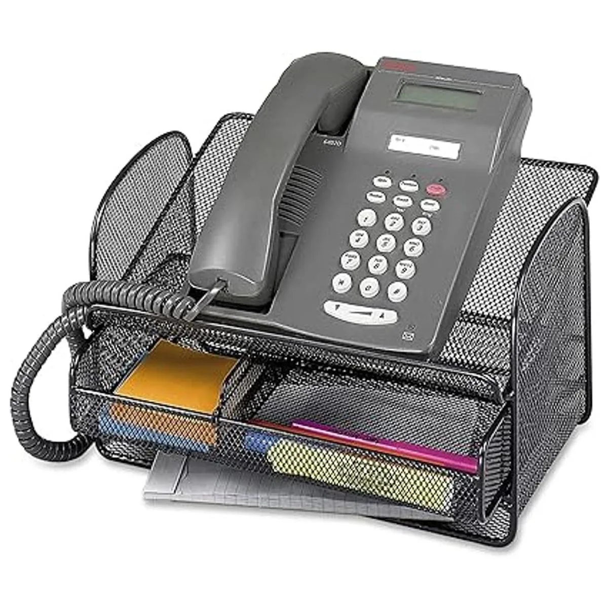 Safco Products 2160BL Soporte de teléfono de malla de ónix_3