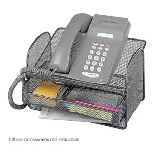 Safco Products 2160BL Soporte de teléfono de malla de ónix_2