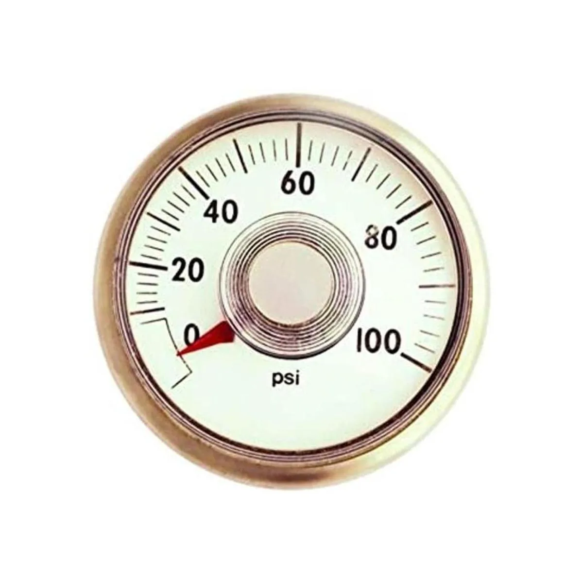 Milton Manómetro central de montaje trasero 6387 rango_1