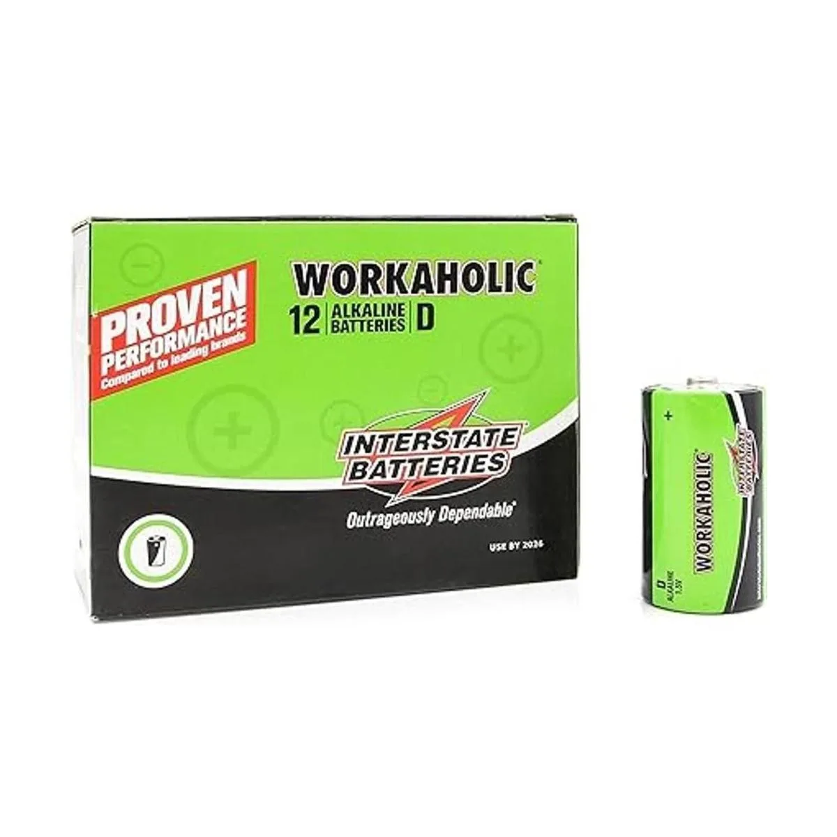Interstate Batteries Batería alcalina D Cell paquete de_3