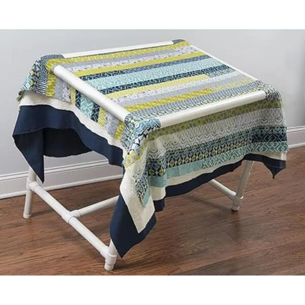 Dritz Quilters Marco de piso ajustable color blanco_2