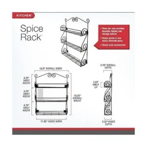 Spectrum Diversified Scroll Organizador de especias