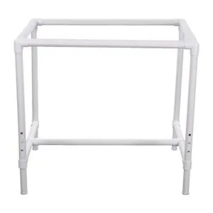 Dritz Quilters Marco de piso ajustable color blanco_1