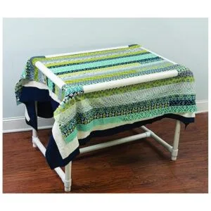 Dritz Quilters Marco de piso ajustable color blanco_4