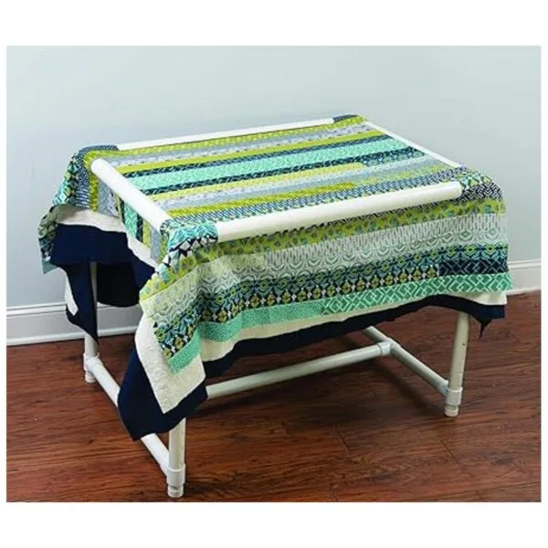 Dritz Quilters Marco de piso ajustable color blanco_4