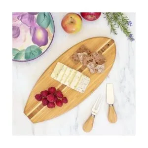 Tabla Totally Bamboo de bambú para cortar y servir en_4