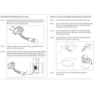 Arkon GPS Car Mount para Garmin Nuvi 40 50 200 2013 24x5_2