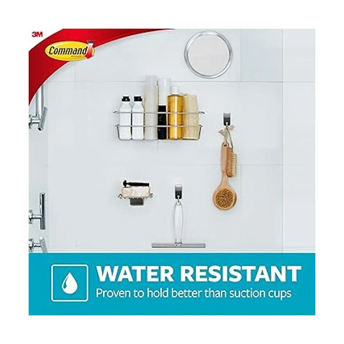 Gancho de metal para baño Command Modern Reflections_5