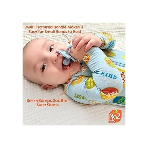 RaZbaby RaZberry Mordedera de silicona para bebé 2_3