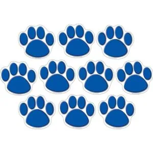 Teacher Created Resources Accents estampado de pata azul_1