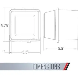 TayMac MM7440C Caja de 4.75 pulgadas de profundidad