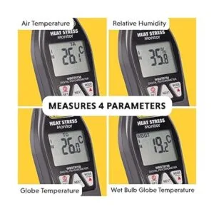 General Tools Monitor de estrés térmico de mano WBGT8758_3