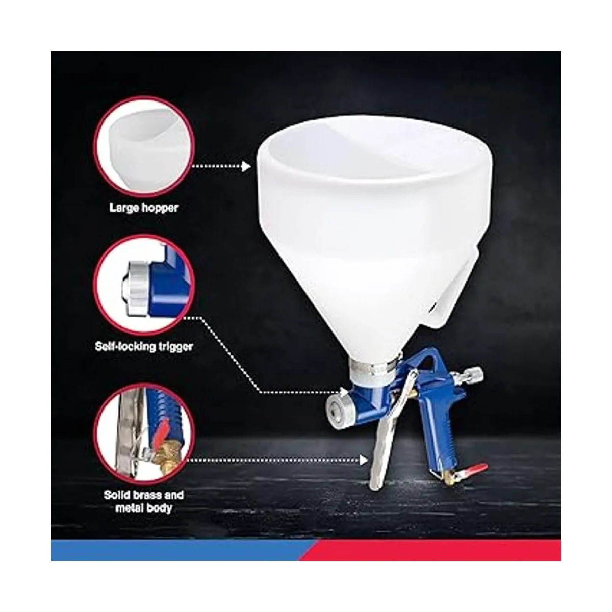 Hiltex 31229 de rociado texturada neumática tolva_4