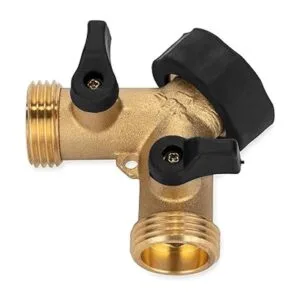 Camco Válvula de agua en Y de acero inoxidable y latón_2