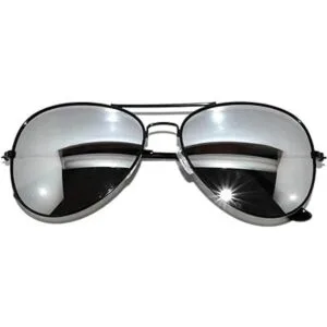 Gafas de sol de aviador plata 3 unidades Negro_2