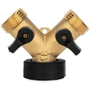 Camco Válvula de agua en Y de acero inoxidable y latón_1