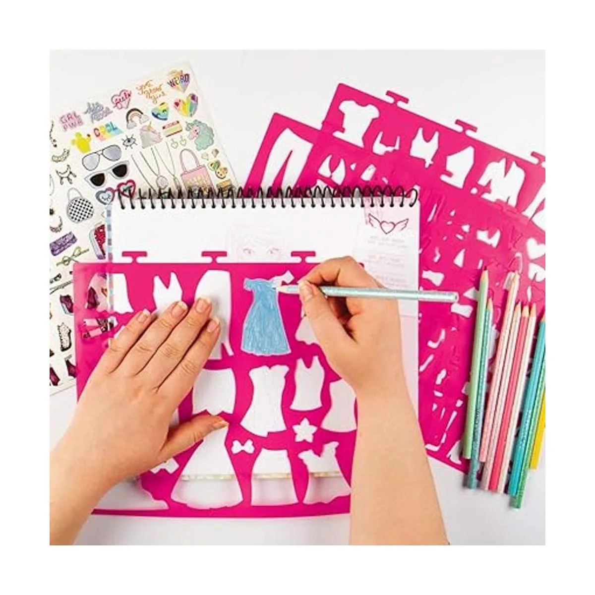 Fashion Angels Cuaderno de bocetos de diseño de moda para_5