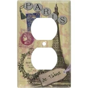 Art Plates Placa de interruptor Paris Je Taime Tapa de_1