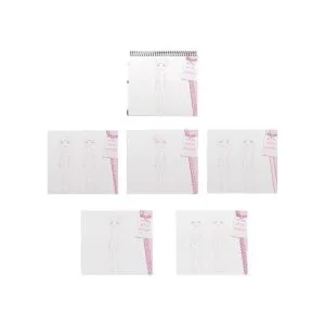 Fashion Angels Cuaderno de bocetos de diseño de moda para_3