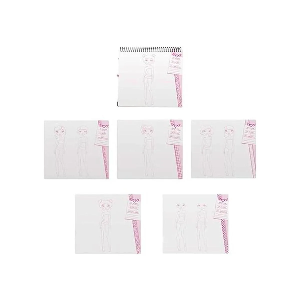 Fashion Angels Cuaderno de bocetos de diseño de moda para_3