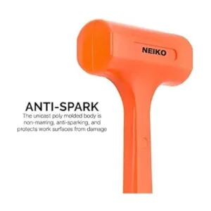 NEIKO 02849A Martillo muerto de 4 libras naranja neón