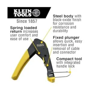 Klein Tools Punzonadora de compresión compacta de conector F_2