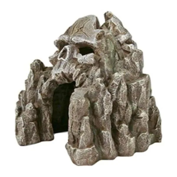 Adorno de acuario de montaña con diseño de calaveras_1