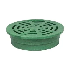 Storm Drain Rejilla redonda de 6 pulgadas verde se adapta_1
