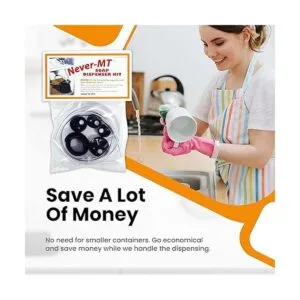 NeverMT Kit despachador de jabón Nunca rellene la botella_6