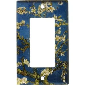 Art Plates Van Gogh placa de interruptor de flores de_1
