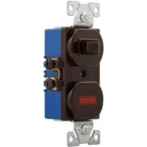 Eaton 277B 15 Amp Single Pole Combinación interruptor y_3