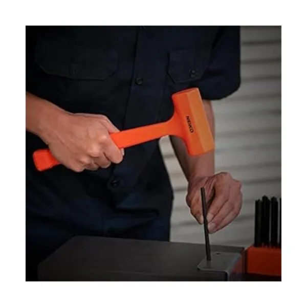 NEIKO 02849A Martillo muerto de 4 libras naranja neón