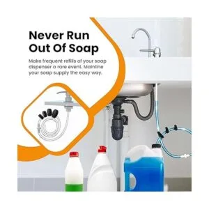 NeverMT Kit despachador de jabón Nunca rellene la botella_3