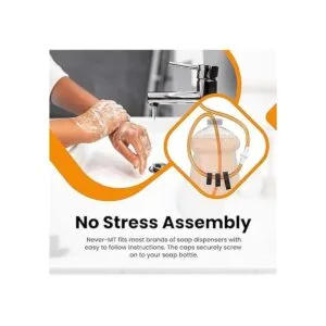 NeverMT Kit despachador de jabón Nunca rellene la botella_4
