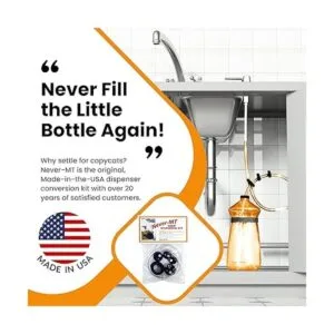NeverMT Kit despachador de jabón Nunca rellene la botella_2