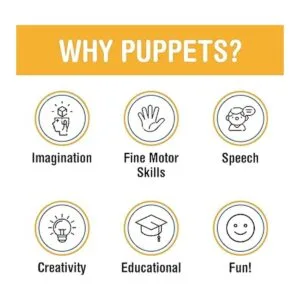 Marioneta manual de 14 pulgadas niño melocotón_4