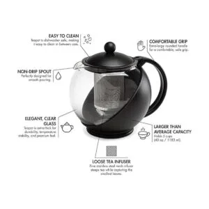 Primula tetera de media luna para juego de té con flores_5